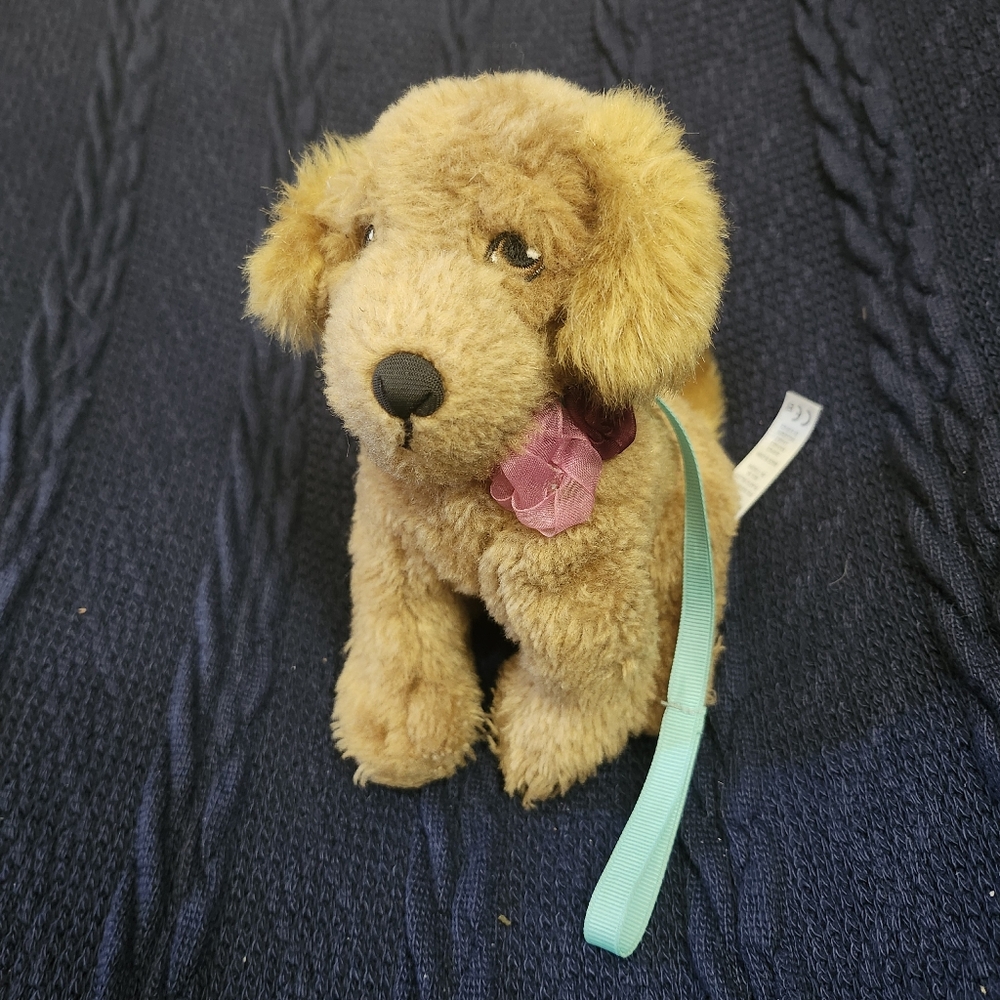 American Girl 2016 Tenney Grant Golden Retriever Dog On Leash